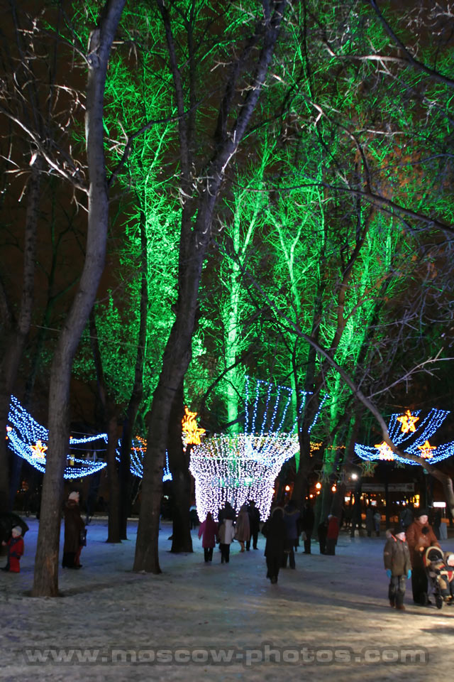 Festival of Light on Chistoprudny Boulevard