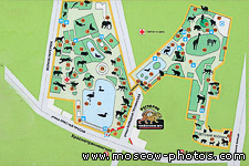Moscow Zoo map